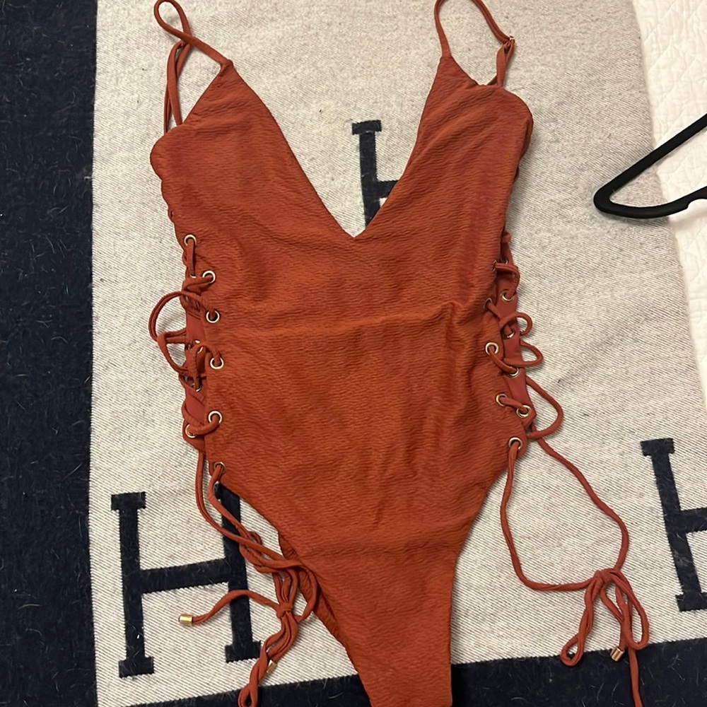 Blue life one piece swimsuit